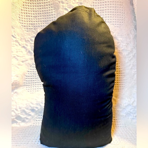 Vtg Santa🎅Claus Tapestry Door Stopper Weighted Bean Bag Christmas Decor LikeNew - Picture 5 of 11